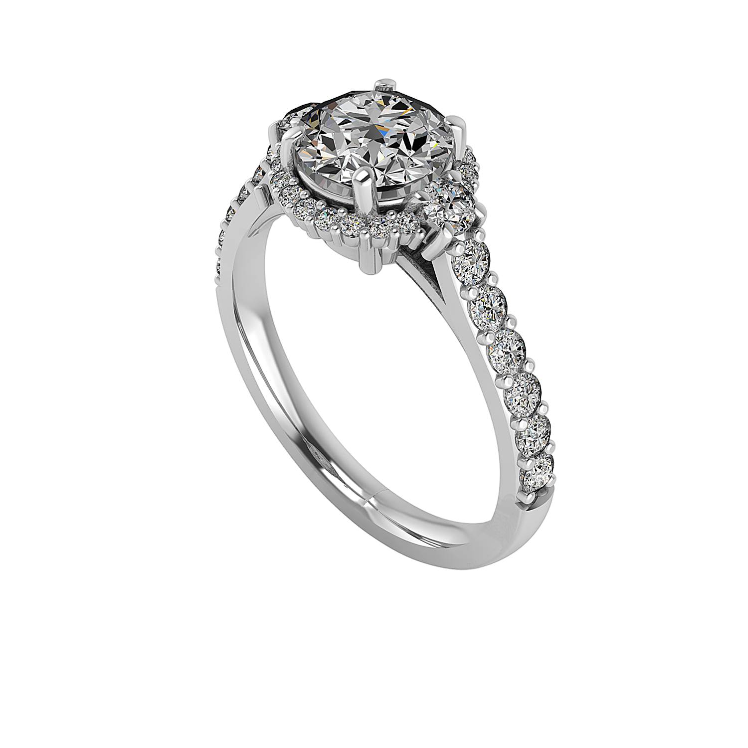 Annie Halo Engagement Ring